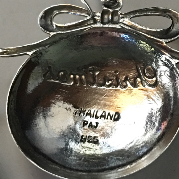 Sterling Silver -1991 Christmas Earrings - Picture 4 of 6